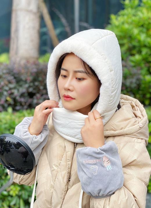 【三合一户外级一体防风帽】✅外层防风御寒 内层加绒锁温  加绒加厚御寒先锋  ✅卫衣式穿戴，轻松切换    ✅男女老少都能戴，七色可选-ZTDJ 商品图3