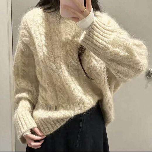 Cos女士羊毛绞花针织毛衣111902 商品图9