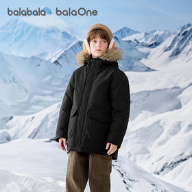 巴拉巴拉balaOne儿童羽绒服男童女童童装2025冬新款加厚保暖防护