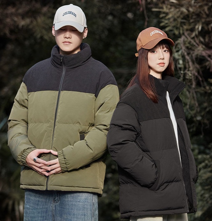 热卖中！！【源于1884年 瑞士百年军工品牌】瑞士军工SWISS MILITARY黑金棉服 男女同款 撞色拼接 不跑绒 厚实保暖修饰身材不臃肿