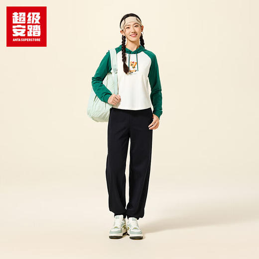 超级安踏运动裤女裤秋季棉感亲肤休闲百搭通勤针织长裤子女162538307U 商品图3