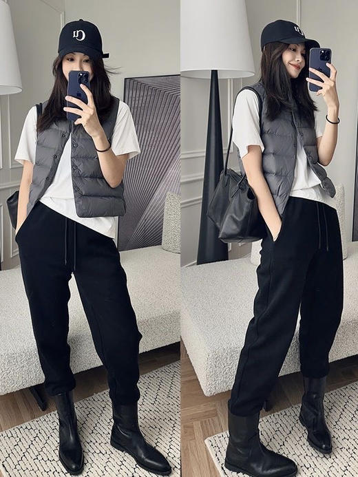 美洋同款大白鹅腹绒毛➕桑蚕丝➕绵羊毛保暖卫裤 商品图5