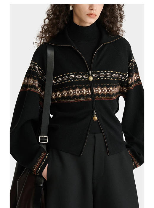 纯原 deepmos*s费尔岛提花羊毛针织开衫111909 商品图9