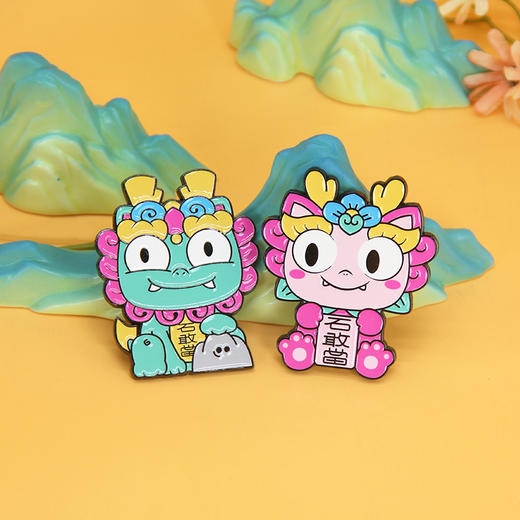 Tai集泰山文创石敢敢享当当冰箱贴礼盒装礼物萌兽版可爱伴手礼 商品图1