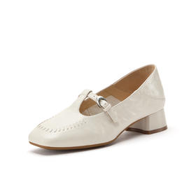 【云粉节】BF楼Bata玛丽珍鞋女2026春款时尚优雅软底羊皮浅口单鞋AMK22AQ6   吊牌价959    活动价669