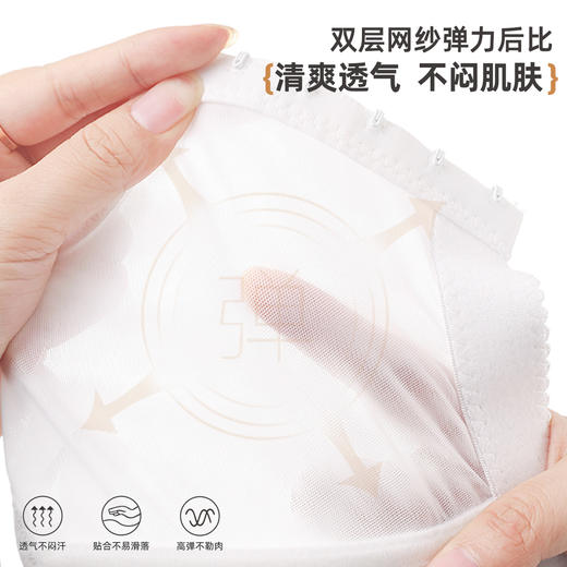 雅黛俪大胸显小显瘦女士内衣轻薄透气蕾丝调整型文胸高侧比收副乳胸罩 商品图7