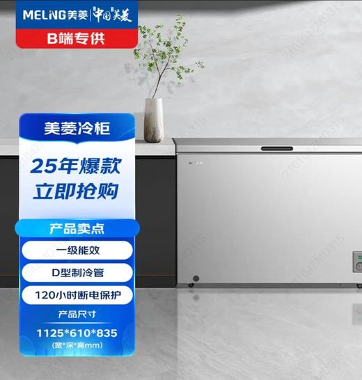 5F京东家电美菱冰柜300升 商品图0