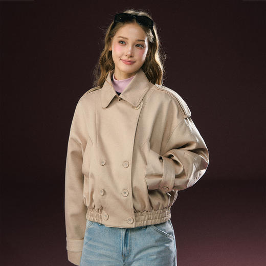 Ariseism 美式复古高级感风衣外套女秋季新款上衣 商品图1