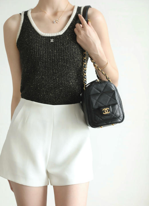 香奈儿 25K系列  小球牛皮 双袋保龄球 三色合集（LZ） 商品图5