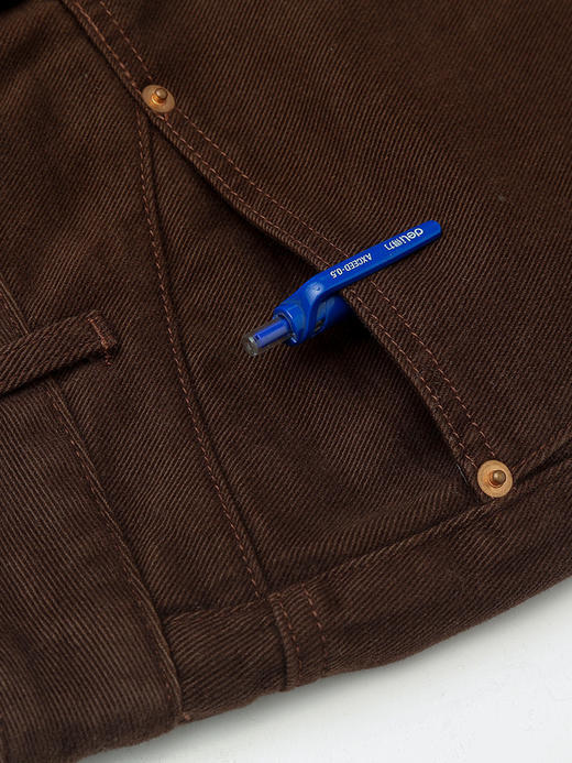 秋冬新款深棕色高腰阔腿裤 复古明线设计宽松显瘦休闲裤 百搭垂感直筒长裤 商品图4