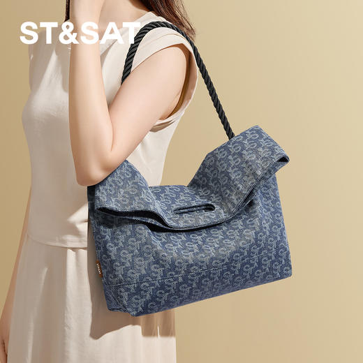 星期六通勤系列丹宁牛仔托特包SSD521A06Z 商品图2