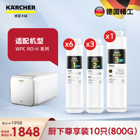 (WPCRO-H 800G)囤货滤芯套装 +299升级【10只装】