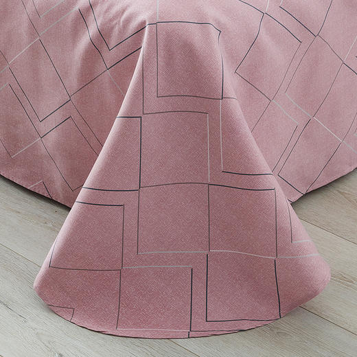 梦洁美颂 磨绒印花四件套 清浅时光 商品图6