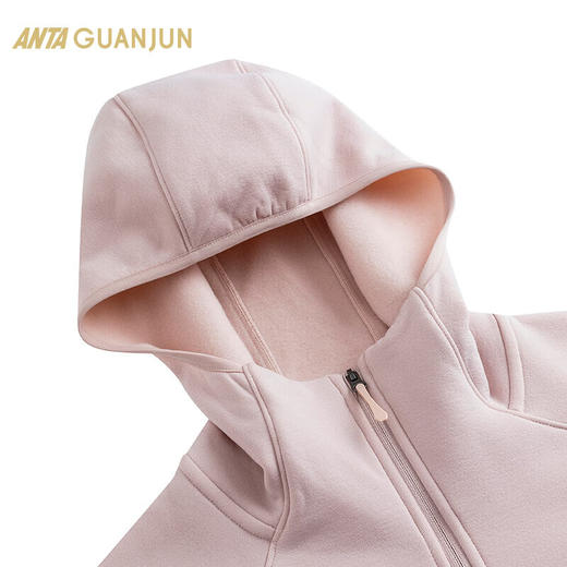 安踏冠军户外系列 Polartec棉加绒连帽运动外套女士通勤162440707 商品图2