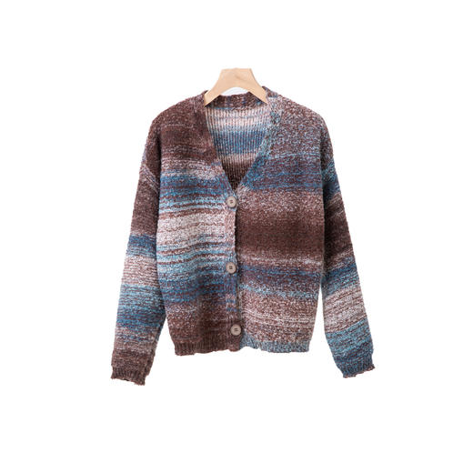 复古条纹针织衫 商品图1