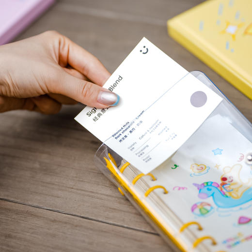 夏日系列透明皮活页笔记本 商品图2