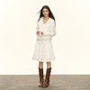 Ariseism 美式复古白色连帽针织开衫毛衣女秋冬新款上衣 商品缩略图3