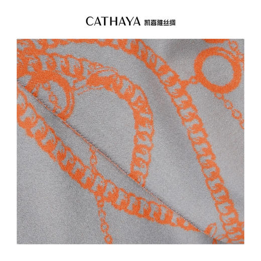 凯喜雅加宽真丝拉绒披肩 商品图4