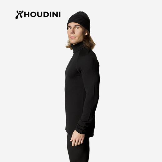 HOUDINI胡丁尼 Desoli 迪索丽 II代 男美利奴羊毛保暖半拉链打底衫长袖 840075 商品图1
