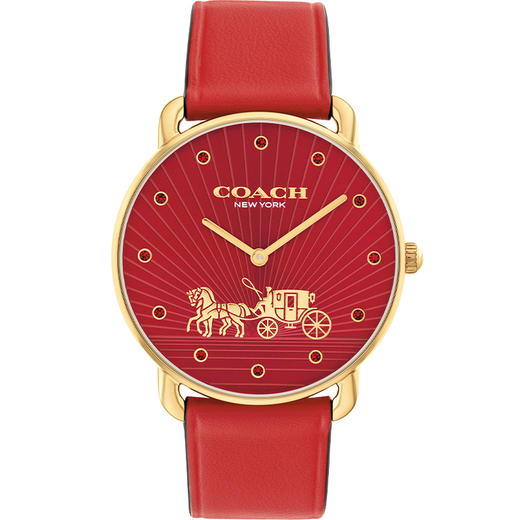 优选丨【双十二超值到手价】【全球购】「部分规格赠送马上有钱手链+马上有钱项链+礼盒」蔻驰ELLIOT系列马年限定生肖腕表+礼盒_bba 商品图10