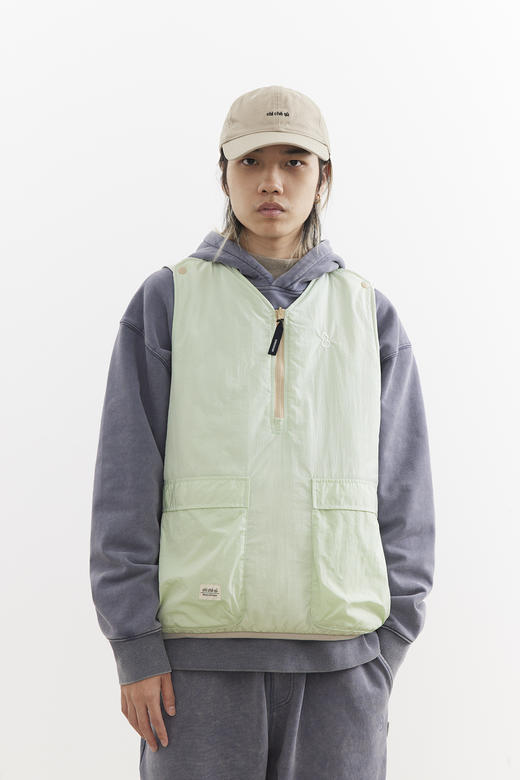 吃茶去chichaqu25秋冬新雪丽3M轻型保暖无领内胆棉服双面穿绗缝 商品图3