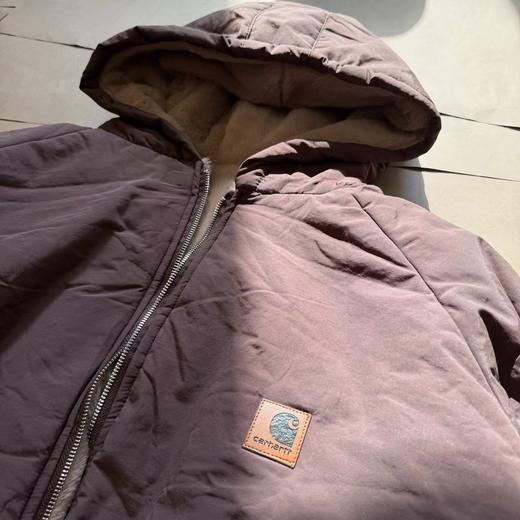 D111944复古仿貂毛双面穿座山雕插肩连帽棉衣 商品图8