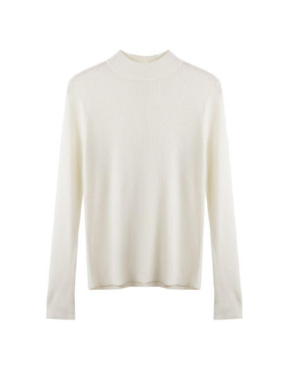 OLrain半高领毛衣女秋2025新款套头精致套头毛衣 商品图1