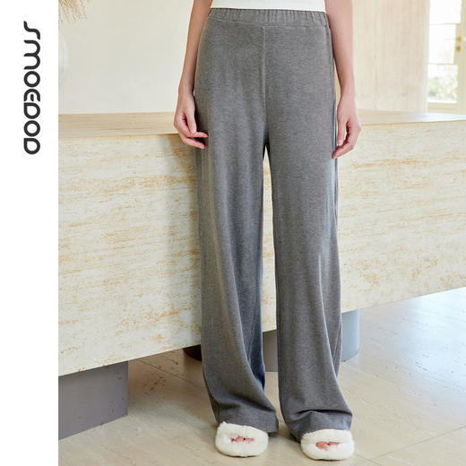 SMOEDOD/水沐伊朵遮胯秋冬休闲裤子女宽松托腹裤羊绒感运动裤6633 商品图1