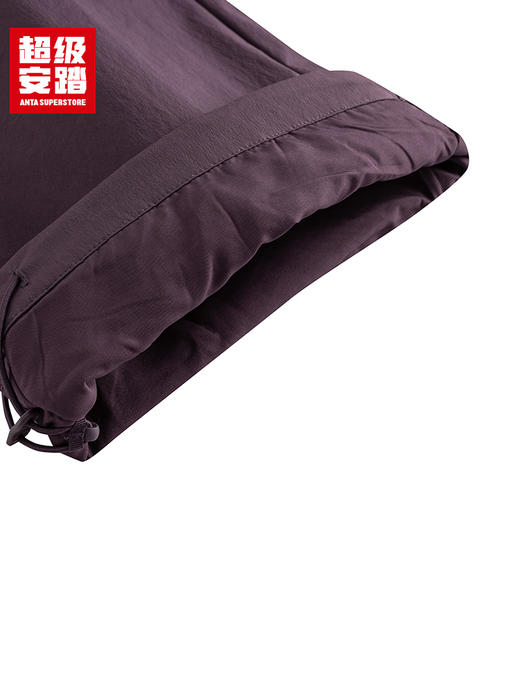 超级安踏防泼水伞兵裤女士秋冬加绒宽松户外徒步露营运动长裤子162546503U 商品图6