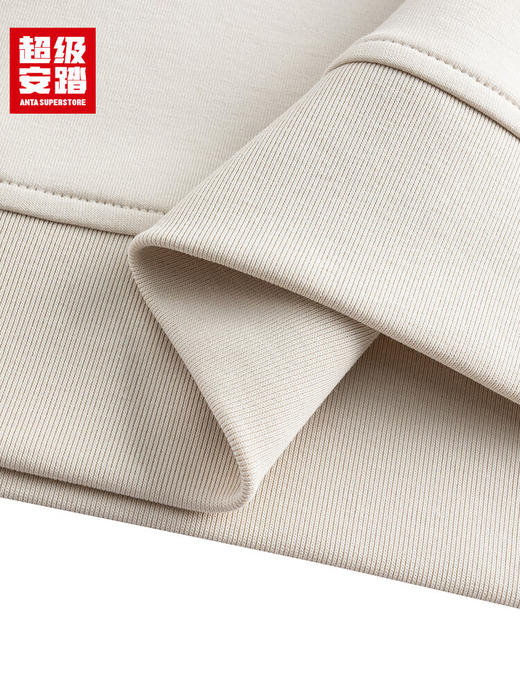 超级安踏运动卫衣女士秋季罗纹拼接宽松休闲圆领套头衫上衣162535703U 商品图7