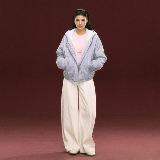 Ariseism 美式复古加厚连帽外套女秋冬新款保暖上衣 商品图3