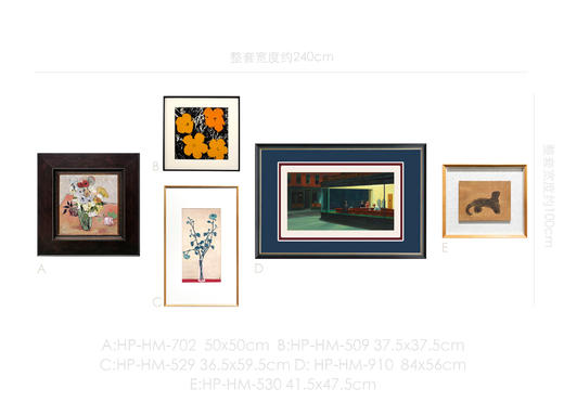 伽罗 JALO 爱德华霍普系列挂画-《夜游者》 商品图4