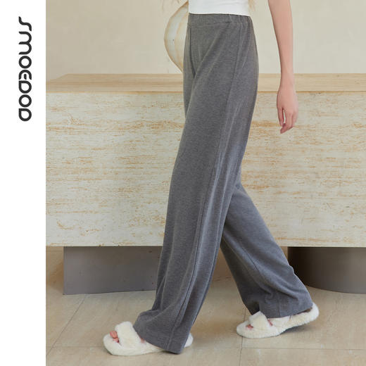 SMOEDOD/水沐伊朵遮胯秋冬休闲裤子女宽松托腹裤羊绒感运动裤6633 商品图3