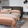 千帧彩四件套 -圣罗保（肉粉）100%新疆长绒棉100支双股贡缎工艺 商品缩略图2