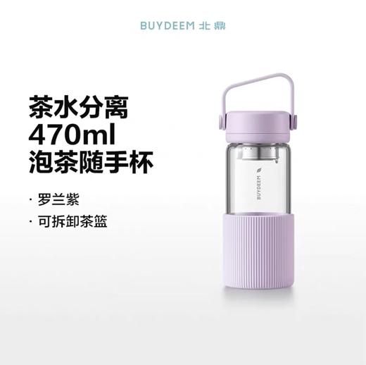 (包邮)北鼎玻璃杯壶DG45/CD1009泡茶随手杯470/630ml钛茶篮(四种颜色) 商品图1