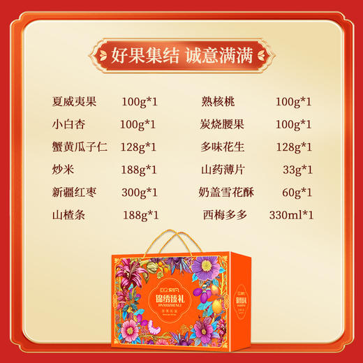 【节日礼盒】刻凡 锦绣臻礼1坚果礼盒 1755g 商品图2