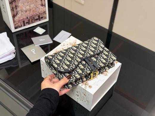 D111962可手包可斜挎帆布马鞍老花链条包 商品图10