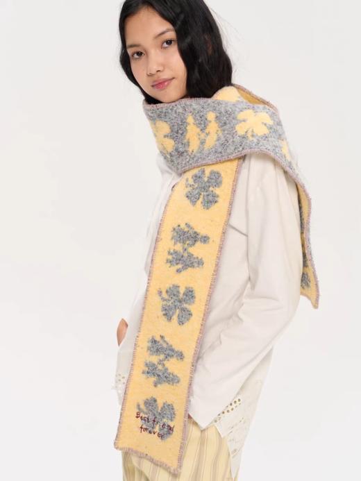 heris/H53126/双面提花 贝壳绣饰边 圈圈纱围巾 商品图2