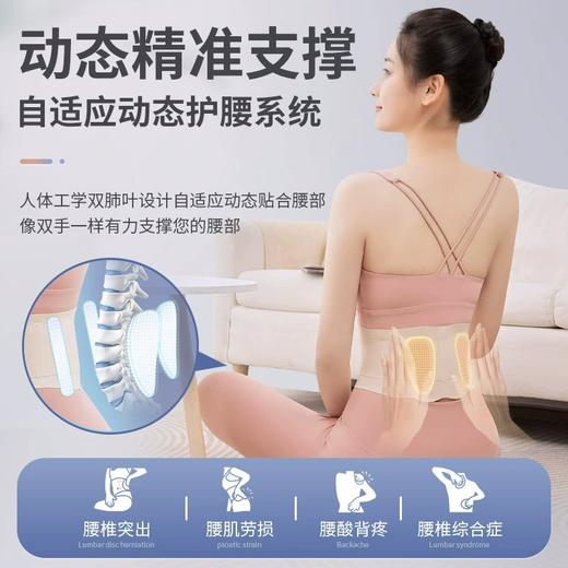 日本进口 自适应动态护腰 裸感穿戴不受限 女士专用超薄款腰部护腰带腰椎间盘劳损护腰久坐神器腰托 商品图2