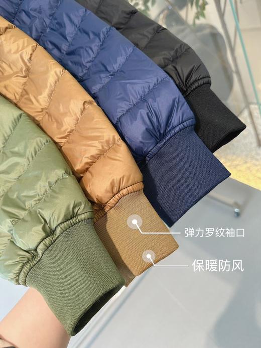 【多妈团购 鸭伯伯·轻盈无领夹克羽绒服AB866】90白鸭绒填充，轻柔、蓬松、柔软!!!比毛衣更保暖、轻盈!内搭保暖，外穿时尚-汉羽 商品图8
