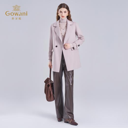 【羊绒】乔万尼双面羊绒大衣女秋冬新款毛呢外套韩系小个子EF4A141 商品图3