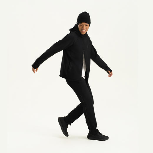 优极UG 抓绒连帽全开拉链夹克长裤套装 商品图3