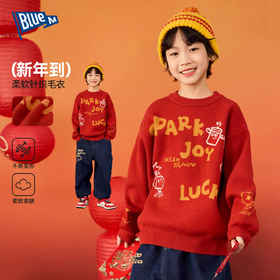 儿童毛衣冬季男童针织衫冬装男孩女童毛线衣儿童拜年服新年衣服冬Z5DBN014【2601年服专场】