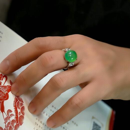 “泓”18k翡翠戒指 商品图8