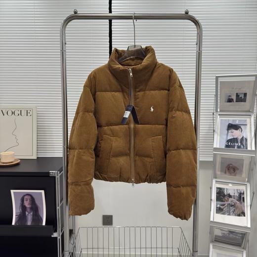 D111958复古时髦灯芯绒保暖立领舒适面包羽绒服 商品图14