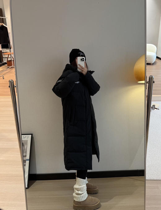 韩国订单正品北面男女长款羽绒服111904 商品图7