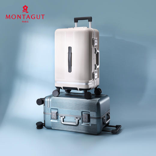 梦特娇万向轮静音轮旅行箱PC铝框行李箱出差箱 商品图10