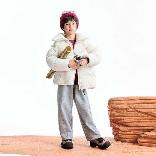 【实体店同款】男女童全腰针织长裤冬季新款安奈儿童装AM546098 商品图3