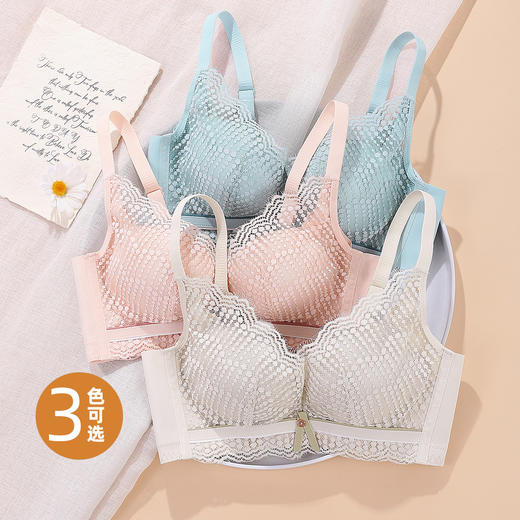 雅黛俪小胸聚拢显大文胸性感甜美蕾丝内衣高侧比收副乳胸罩 商品图2