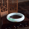 【天然正品】A货翡翠天然正桩细腻飘黄飘绿糯种56.5号翡翠手镯56.5号（皆取最大值）女士230325AH34 特价：1180元 商品缩略图2